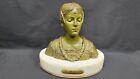 Antique French Bronze Sculpture, Grande Dame Patricienne by Grange Colombo