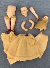 Antique Porcelain Bisque Doll Parts Heads Arms Legs German Clothes Project