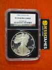 1986 S PROOF SILVER EAGLE NGC PF70 ULTRA CAMEO BLACK CORE HOLDER