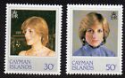 Cayman Is 1982 Princess Diana SG 550w & 552w inverted wmk MNH