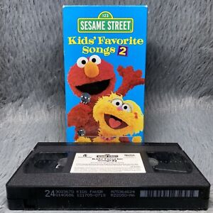 Kids' Favorite Songs 2 by Sesame Street VHS Tape 2001 Elmo Cartoon Movie Film