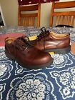 DUNHAM RUGGARDS MEN'S LACE UP BROWN LEATHER SHOES, SIZE 10.5 2E