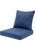 QILLOWAY Outdoor/Indoor Deep Seat Cushions for Patio Furniture, Blue/Indigo