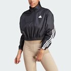 adidas women Future Icons 3-Stripes Woven 1/4 Zip Jacket