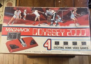 Vintage 1977 Odyssey 2000 Magnavox Video Game Console With Box