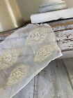 French Antique Voile Tambour lace embroidery embroidered sample page vintage te