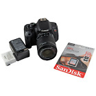 Canon EOS Rebel T5i 700D 18MP DSLR w/ 18-55mm IS STM Lens 128GB SD Card FREE SHP