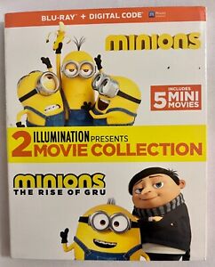 Minions: Rise Of Gru + Minions (2-Movie Collection) (BLU-RAY + DIGITAL) NEW