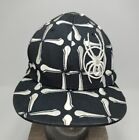 Spyder Snowboard Hat Fitted Men's cap XL Black White All over Print stylish rare