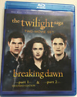 The Twilight Saga: Breaking Dawn 1 & 2 [2011/2012](Blu-ray,2013,2-Disc Set) MINT
