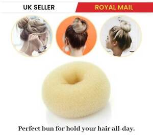 Blonde Hair Styling Bun Maker Mesh Form Shaper Former Medium Donut Sponge Ring