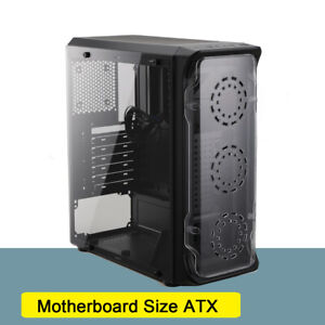 ATX Mid Tower Desktop PC Gaming RGB Expansion Slots 7 Computer Case PC Case