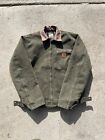 Vintage Carhartt Detroit Jacket (Medium) J97-Moss blanket lined Great Condition✅