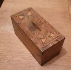 Antique Victorian Money Box Burr Walnut