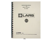 Gorton / Lars Pantograph & Pantomill  Instruction and Parts Manual * 772