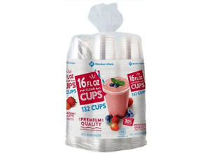 Member's Mark Clear Plastic Cups (16 oz., 132 ct.) Great Price