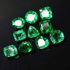 60 Ct+ Certified Natural Colombian Mix Cut Green Emerald Loose Gemstone Lot