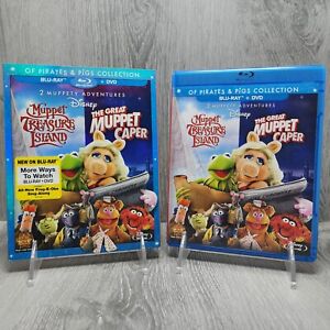 Muppet Treasure Island + Great Muppet Caper Blu-ray + DVD + OOP Rare Slipcover