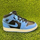 Nike Air Jordan 1 Mid Womens Size 8 Blue Athletic Shoes Sneakers DQ8423-401