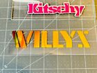 Willys Vinyl Decal Many Size & Color Options FREE Ship - Buy 2 Get 1 FREE