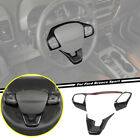 For 2021-2024 Ford Bronco Sport Carbon Fiber Interior Steering Wheel Covers Trim (For: 2021 Ford Bronco Sport Badlands 2.0L)
