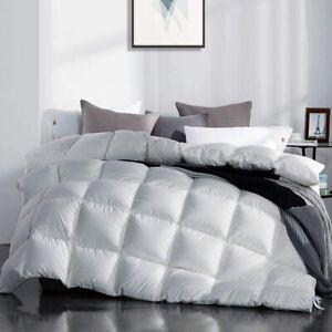SNOWMAN White 75% Goose Down Comforter Duvet Insert 700 Fill Power
