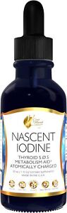 Coco March Nascent Iodine-Magnetized Iodine High Concentration, Thyroid &...