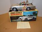 1964 Tin Battery Op. Japan Gilbert James Bond A. Martin Car & BOX. A+. WORKS.NR