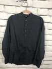 Wah Maker Frontier Mens Size M Long Sleeve Black Button Up Shirt Made In USA