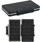 Water-Resistant Memory Card Case Storage Holder fits 12 SD +24 Micro SD TF Cards
