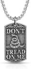 Montana Silversmiths Necklace Mens Don't Tread On Me Tag 23
