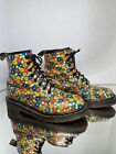 Vintage Dr. Martens Multi-Color Daisy Floral Made in England UK5 US7 Boots