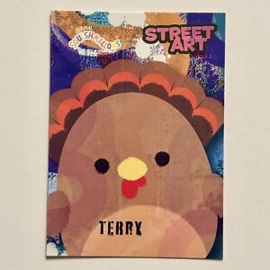 Squishmallows ~ Terry the Turkey ~ Series 1 ~ Trading Card ~ Street Art ST #4