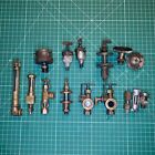 Lot Vtg Brass Petcock Valves Oiler Cups Hit & Miss Gas Engine +Assorted Fittings
