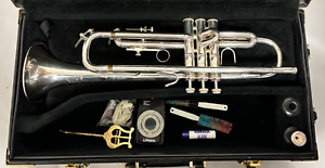 New ListingBach Omega - Silver Intermediate Trumpet W/ Case, Mouthpiece & Accessories -