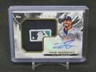 2023 TOPPS INCEPTION JULIO RODRIGUEZ JUMBO LOGO HAT PATCH AUTO /5 MARINERS MD4