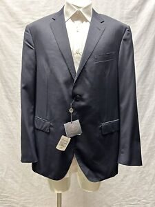 Corneliani Solid Navy 17,75 Microns Suit 2-Bt US 46 R Drop 7 / W 42