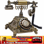 Antique Telephone Desk Phone European Style Old Fashioned Rotary Dial Phone