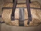 Coach brown signature duffel bag excellent condition