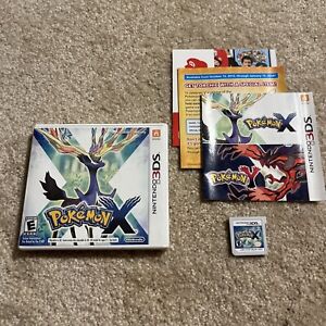 Pokemon X 3DS (Nintendo 3DS, 2013) - Complete In Box - Tested
