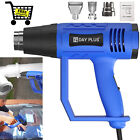 Heat Gun Electric Hot Air Gunfor Shrink Wrap Power Tool Soldering with 3 Nozzles