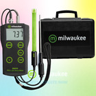 Milwaukee MW102 PRO+ 2-in-1 pH and Temperature Meter ATC with Hard Carrying Case