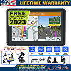 7 Inch Car GPS Navigation Touch Screen Maps Spoken Direction 2023 RV Trucker NEW