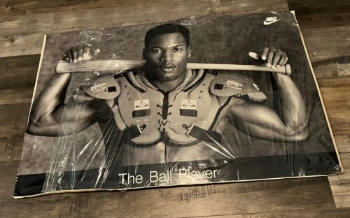 Original 1988 Nike Bo Jackson Vintage Poster The Ball Player 36” x 24”