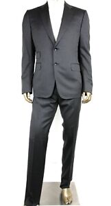New Gucci Men's Dark Gray Wool Signoria Suit 2 Button 1 Vent 221536 1160