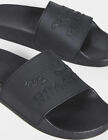 Coach Mens Rexy & Carriage Black Logo Slides Sandals sz 8 D Last One!