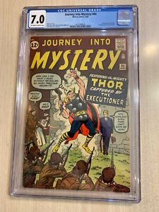 JOURNEY INTO MYSTERY 84 CGC 7.0 FN/VF O/W-WHITE PGS 1962 2ND THOR NEW CASE KIRBY