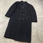 Vintage Cashmere Wool Overcoat 54 Double Breasted Top Coat Marshall Fields
