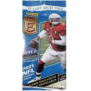 2021 Panini Elite NFL Football Factory Sealed Retail Fat Value Cello Pack