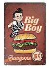 Big Boy Hamburger Tin Sign (Cheese Bacon Double Double Kitchen BBQ Burrito) T27